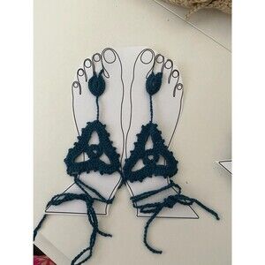 Crochet Barefoot Sandals  ~  Beach Sandals